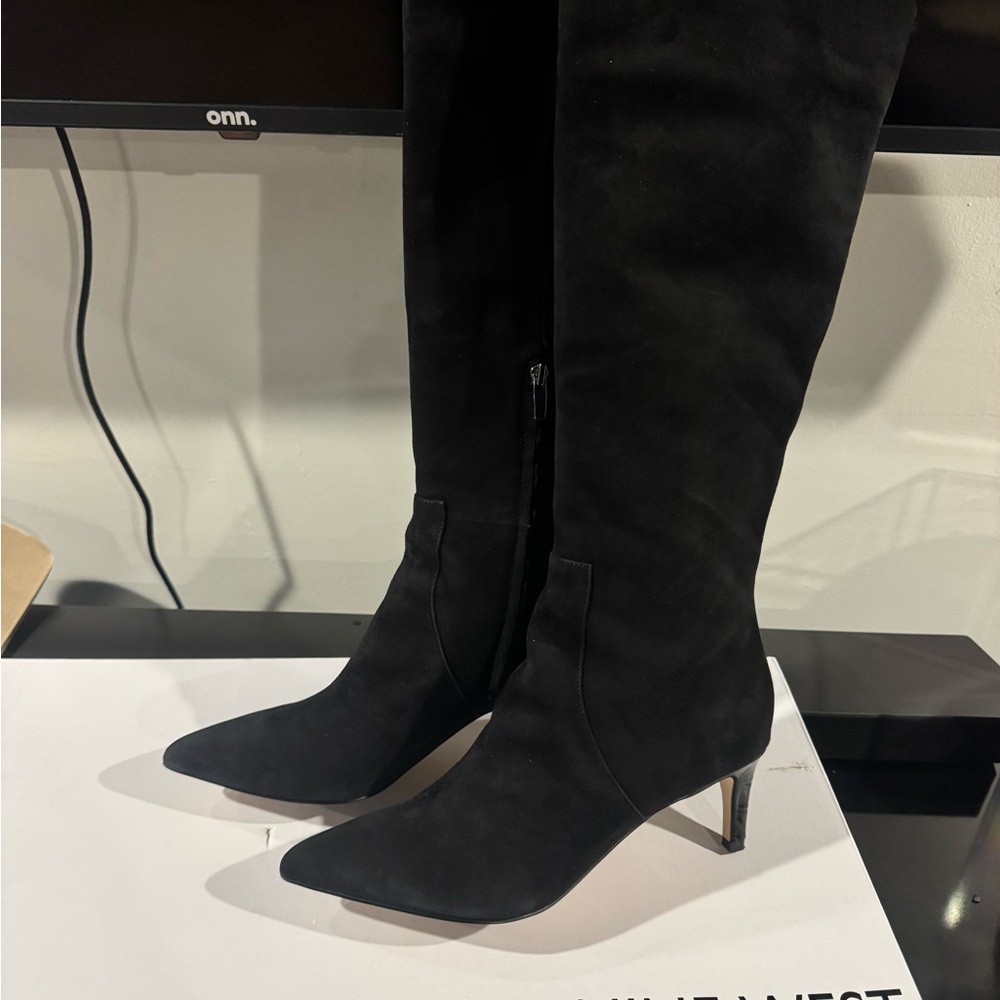 Nine West Black Heeled Boots - Picture 5 of 7
